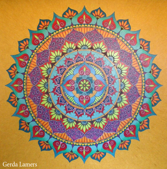 Mandala Artist Feature: Gerda Lamers | How to Draw Mandalas and the 100 ...